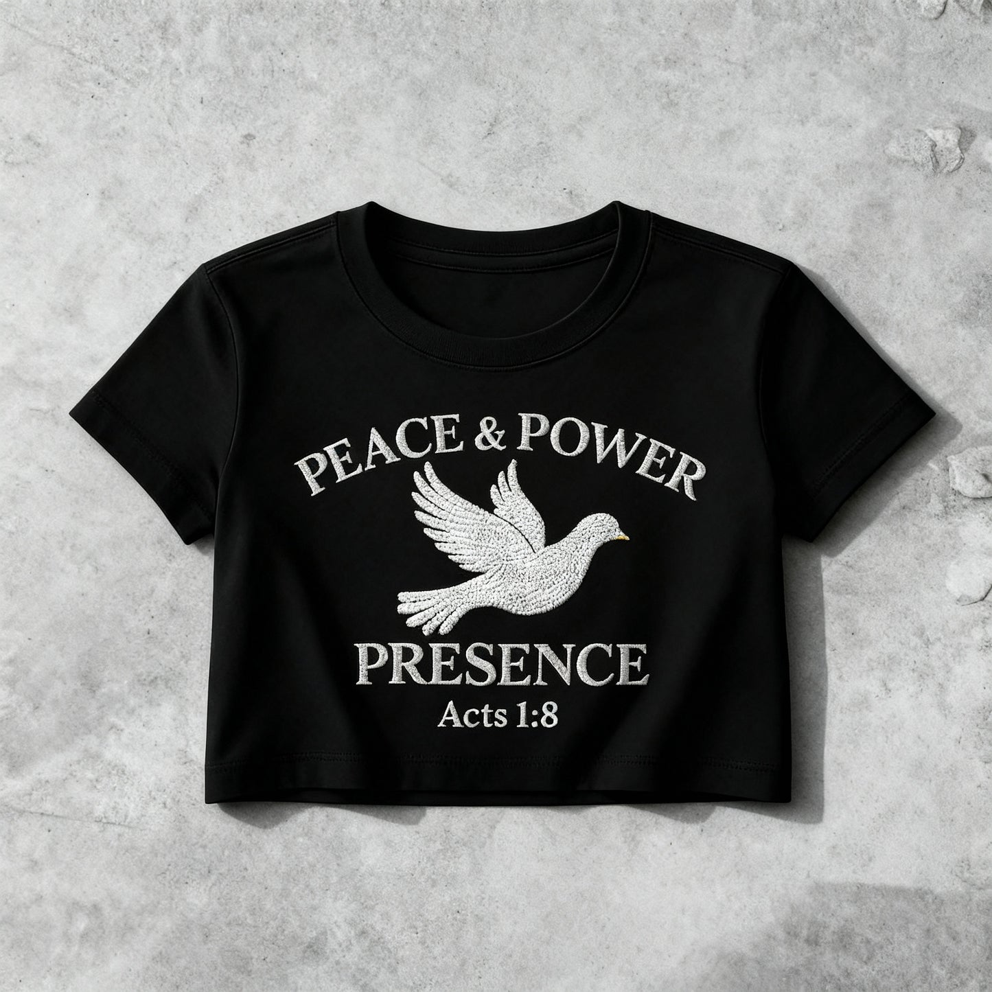 Dove-Holy-Spirt-Crop-Tee-Grey